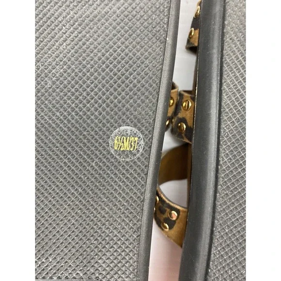 Vince Camuto Women’s Buckle Slides Sandals Animal Print Ciandra Worn little 6.5 - Picture 13 of 13